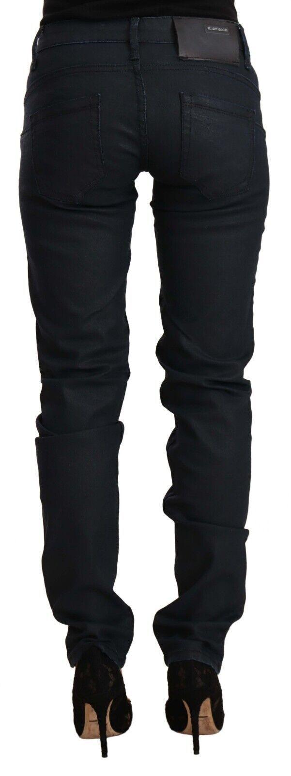 Acht Chic Low Waist Skinny Black Denim - PER.FASHION