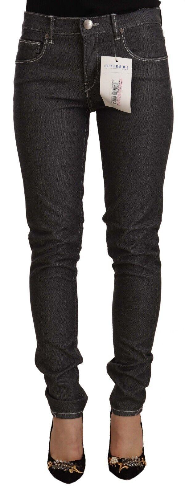 Acht Chic Mid Waist Skinny Black Jeans - PER.FASHION
