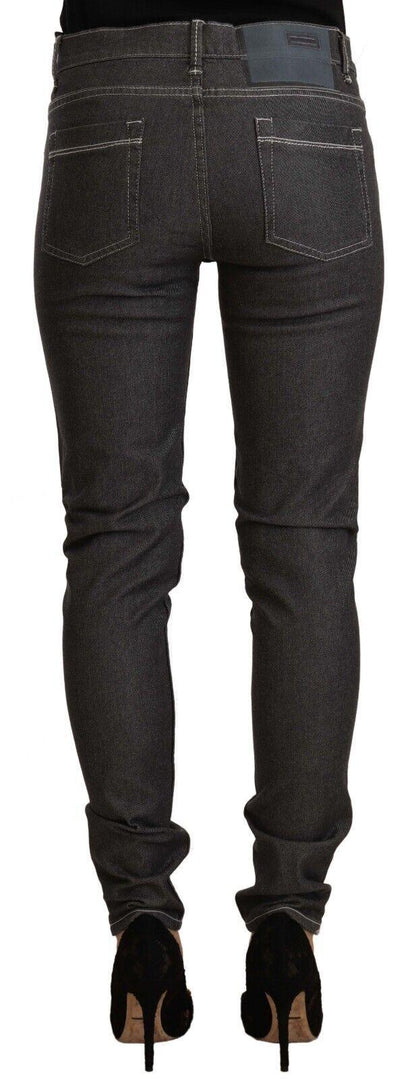 Acht Chic Mid Waist Skinny Black Jeans - PER.FASHION