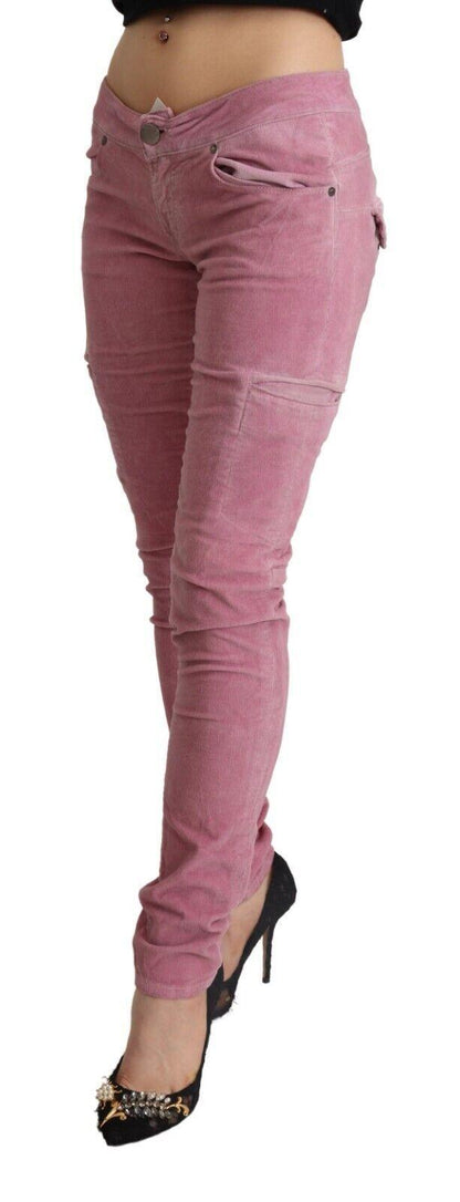 Acht Chic Pink Low Waist Skinny Jeans - PER.FASHION