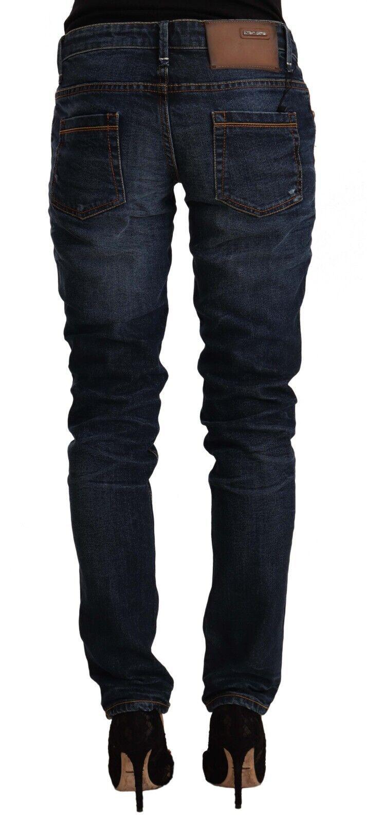 Acht Chic Slim Fit Blue Washed Denim - PER.FASHION