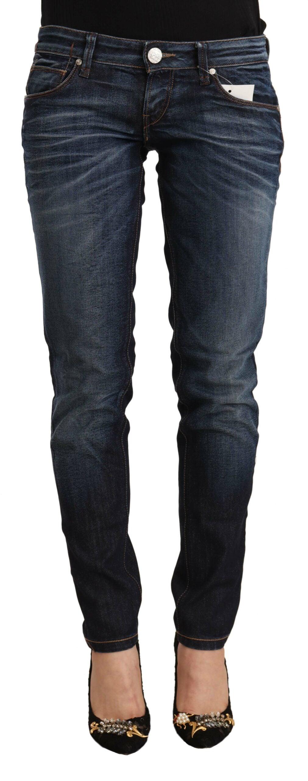 Acht Chic Slim Fit Blue Washed Jeans - PER.FASHION