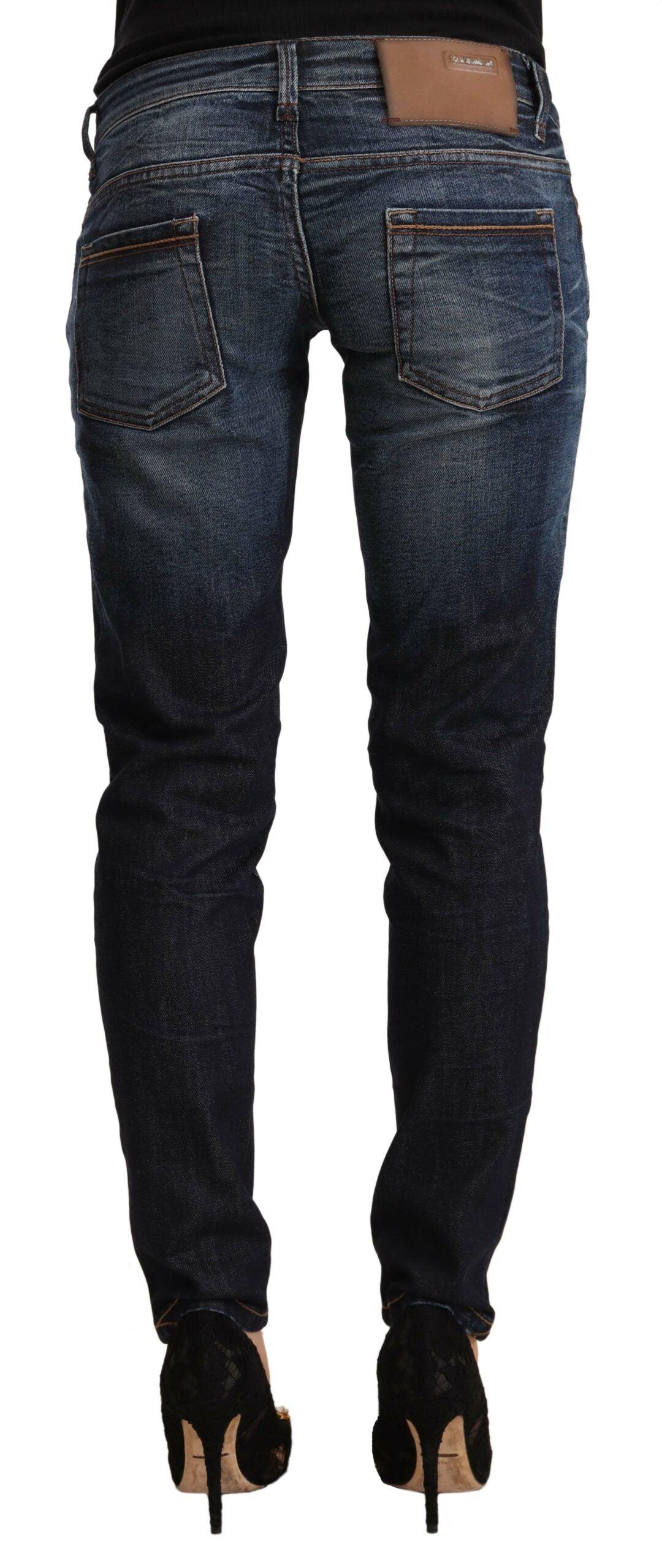 Acht Chic Slim Fit Blue Washed Jeans - PER.FASHION