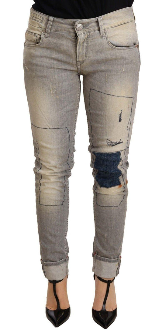 Acht Chic Slim Fit Gray Wash Denim Jeans - PER.FASHION