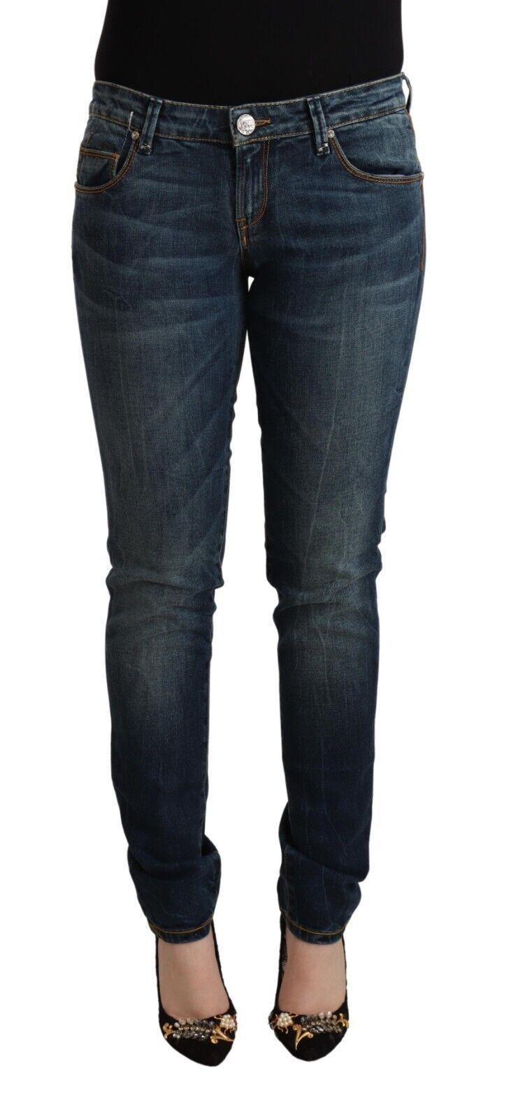 Acht Elegant Slim Fit Low Waist Denim Jeans - PER.FASHION