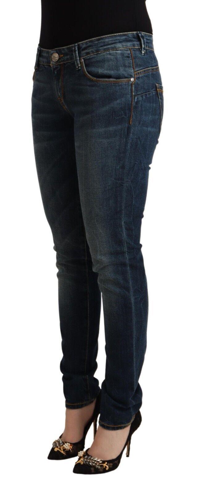 Acht Elegant Slim Fit Low Waist Denim Jeans - PER.FASHION