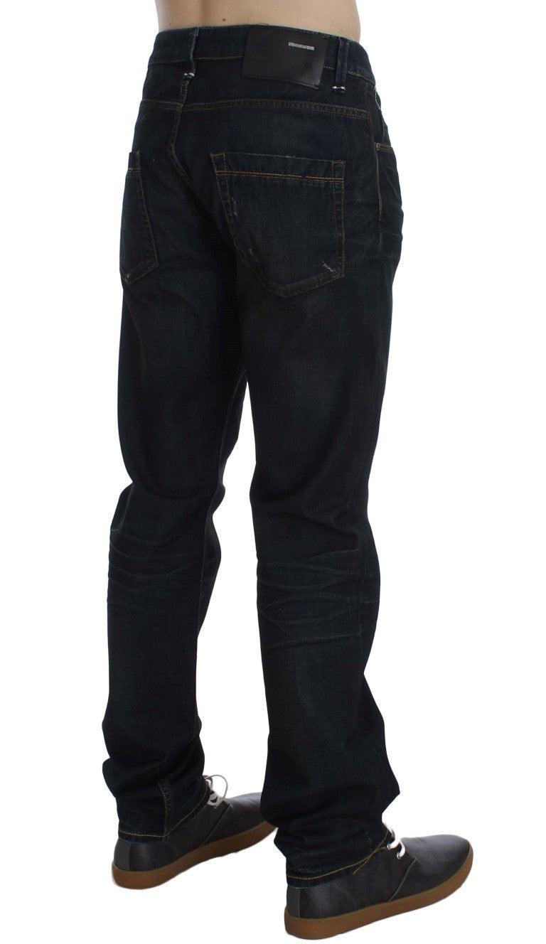 Acht Elegant Straight Fit Dark Blue Jeans - PER.FASHION