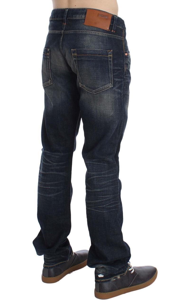 Acht Elegant Straight Fit Low Waist Men's Jeans - PER.FASHION