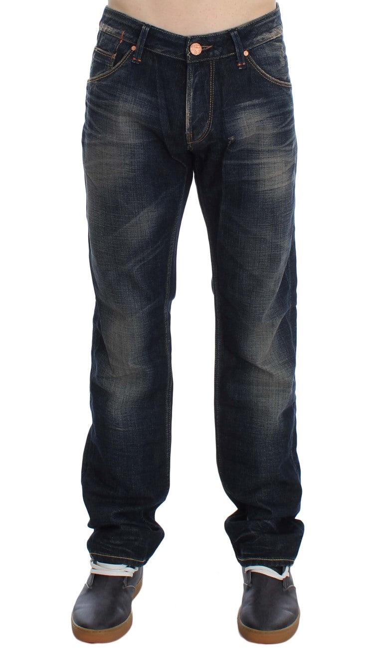 Acht Elegant Straight Fit Low Waist Men's Jeans - PER.FASHION