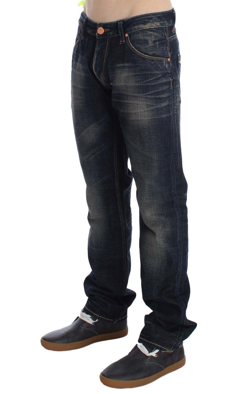 Acht Elegant Straight Fit Low Waist Men's Jeans - PER.FASHION