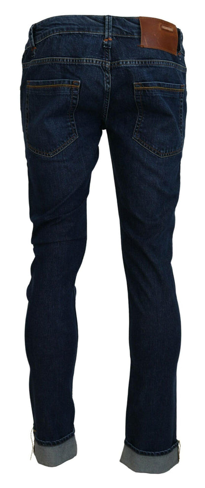 Acht Exquisite Tapered Italian Denim in Blue - PER.FASHION