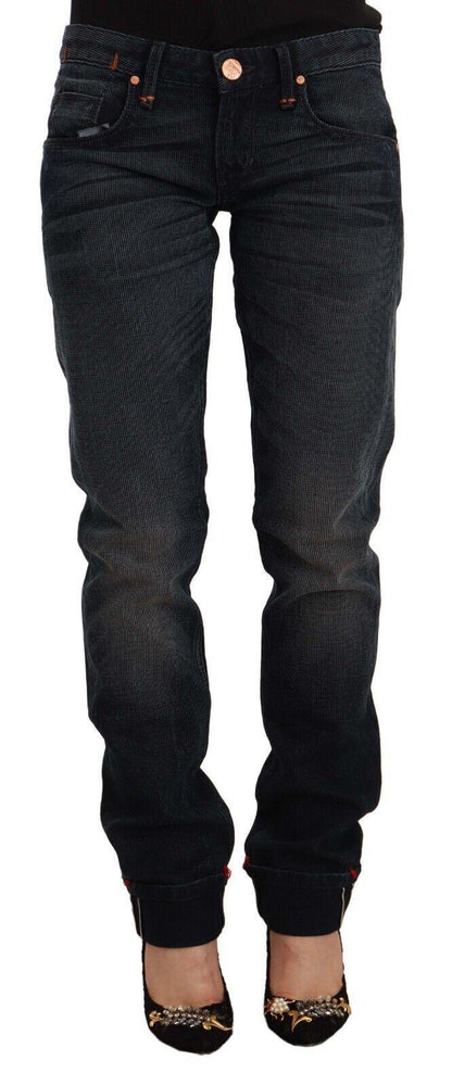 Acht Sleek Black Washed Skinny Jeans - PER.FASHION