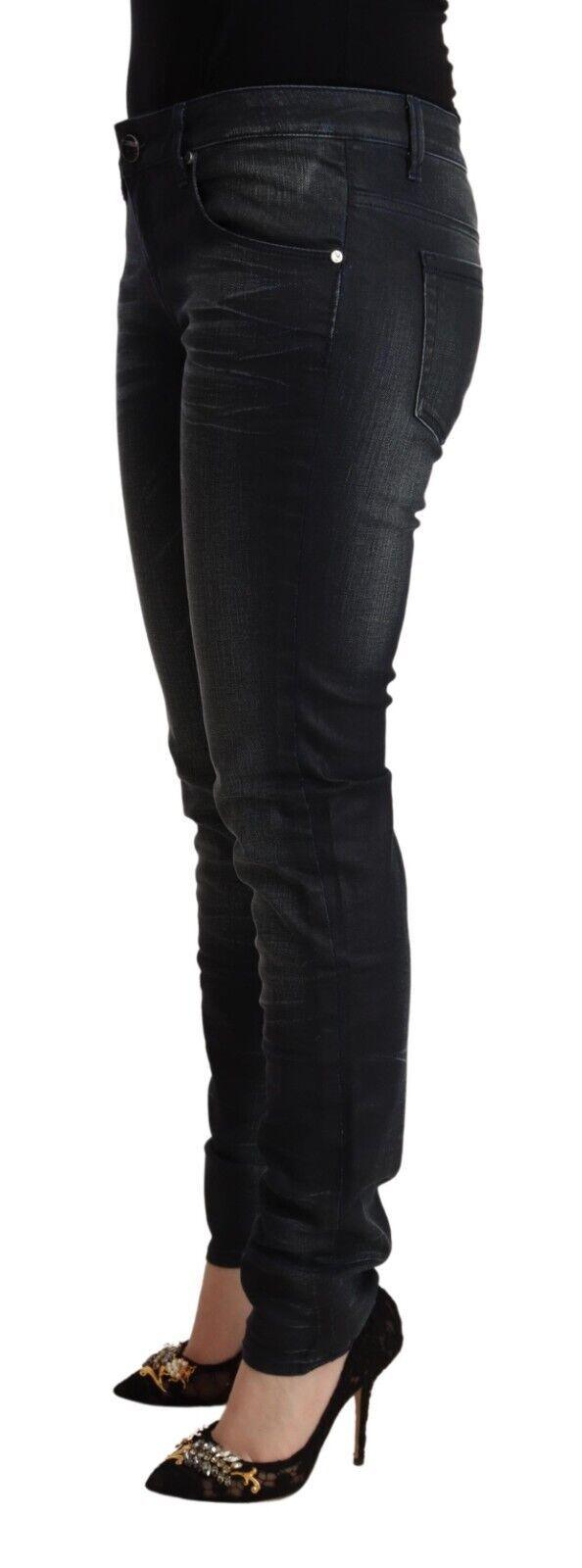 Acht Sleek Black Washed Slim Fit Jeans - PER.FASHION