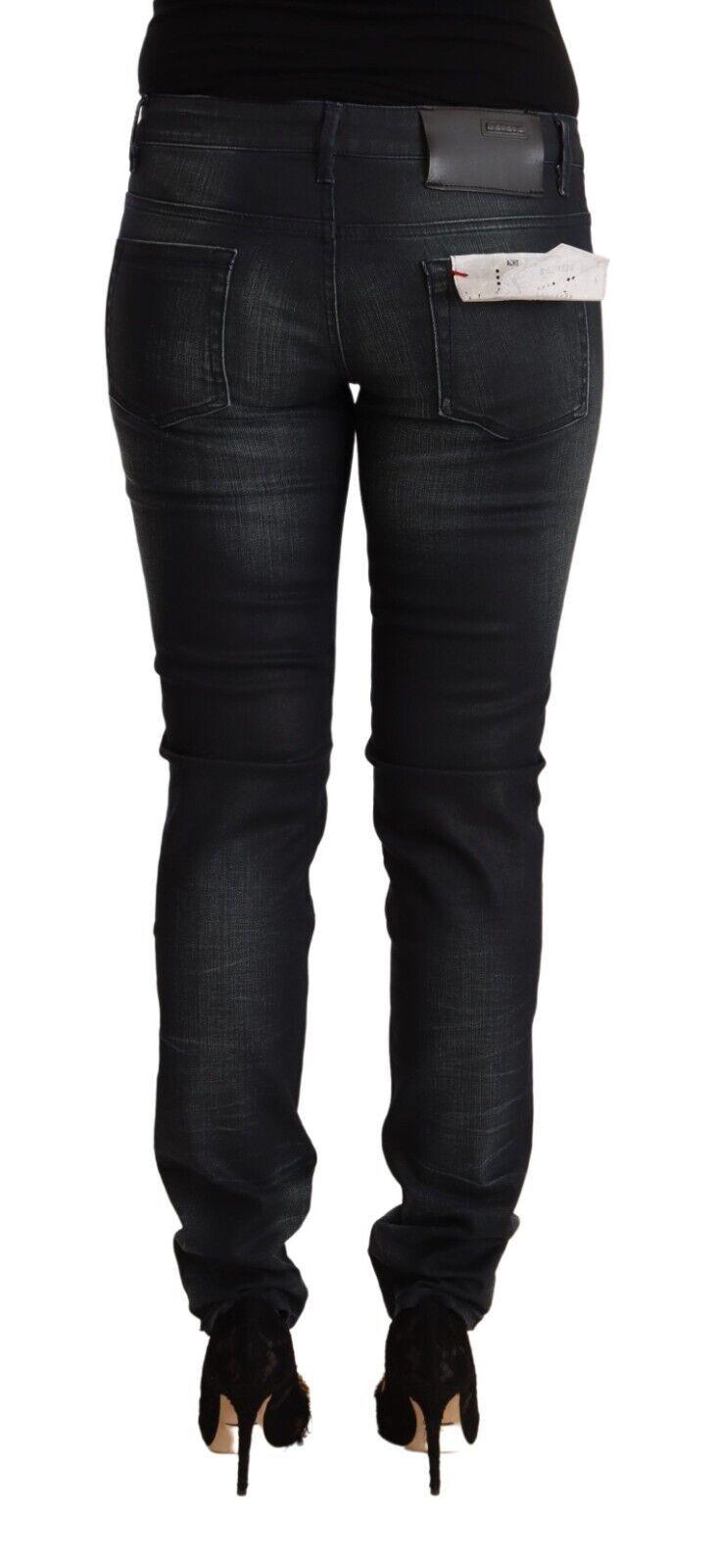 Acht Sleek Black Washed Slim Fit Jeans - PER.FASHION