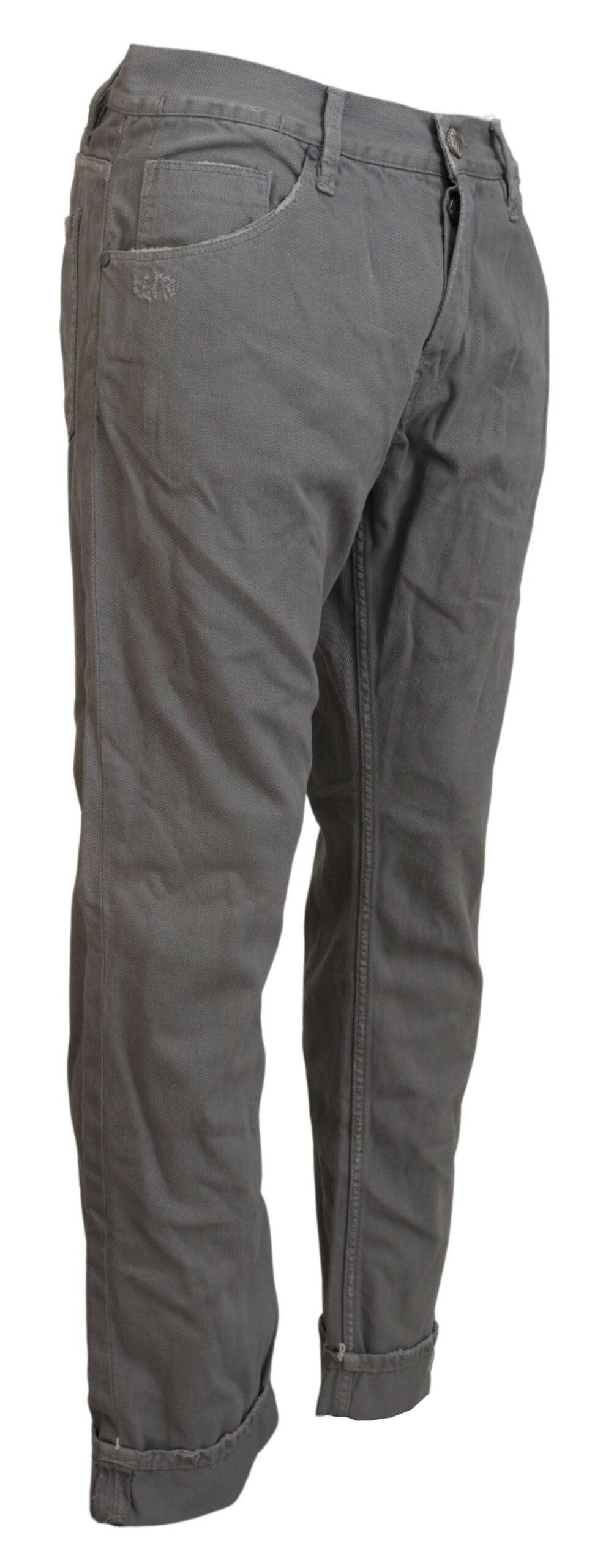 Acht Sleek Regular Denim Gray Jeans - PER.FASHION