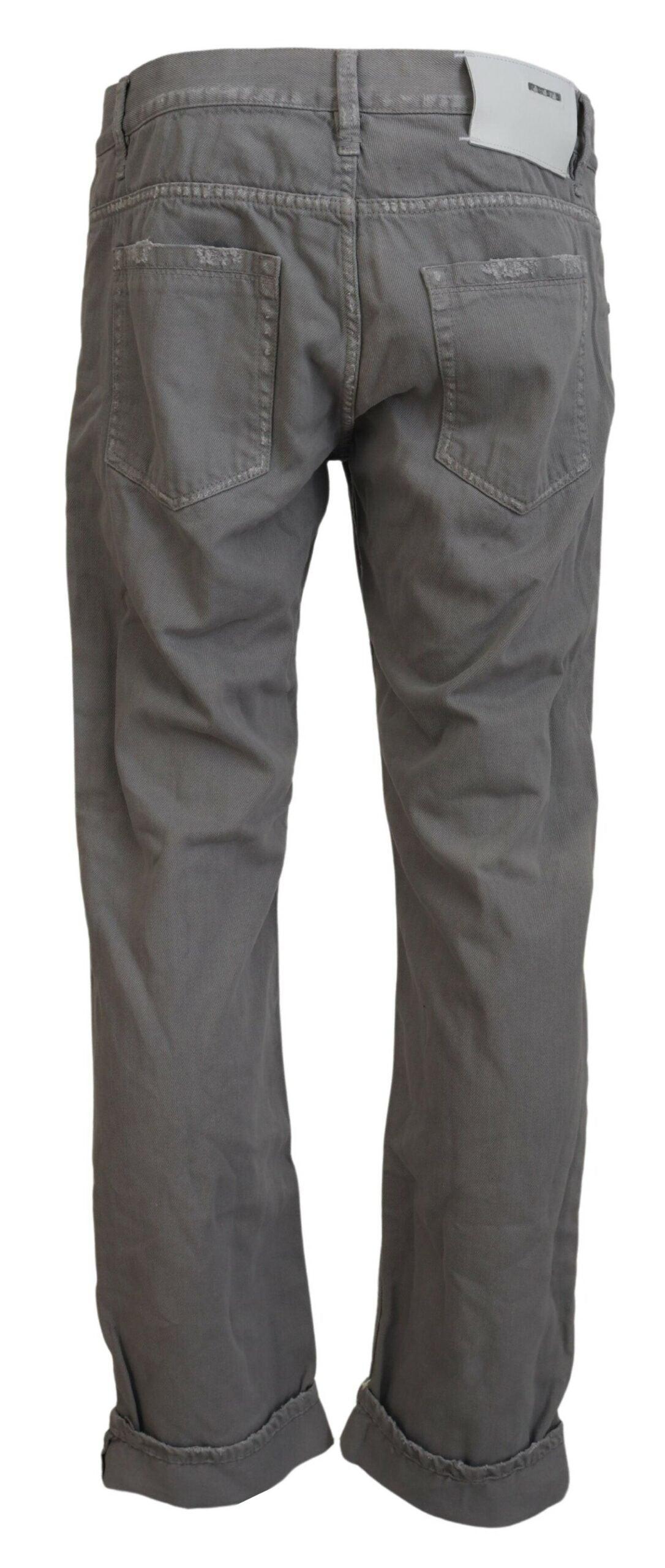 Acht Sleek Regular Denim Gray Jeans - PER.FASHION