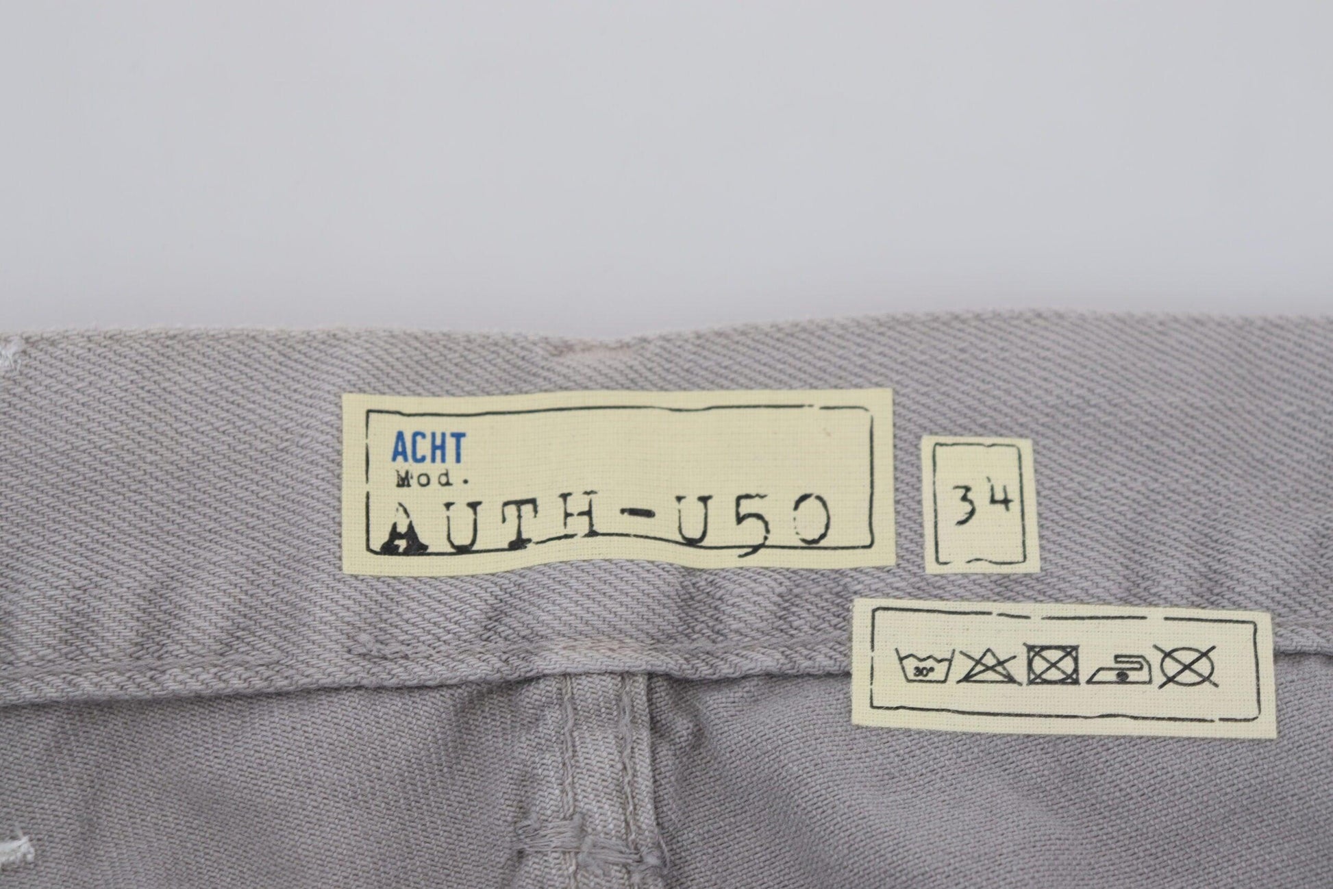 Acht Sleek Regular Denim Gray Jeans - PER.FASHION