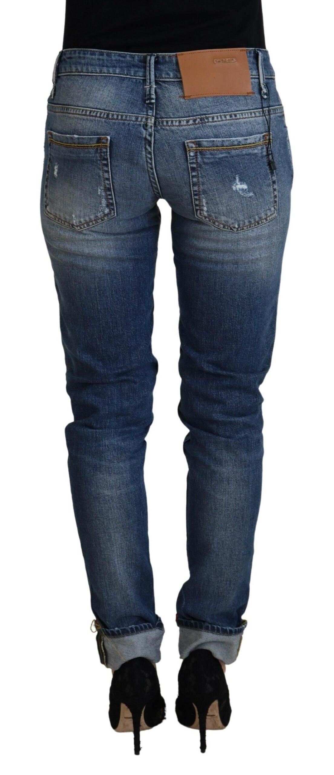 Acht Sleek Skinny Low Waist Denim Jeans - PER.FASHION