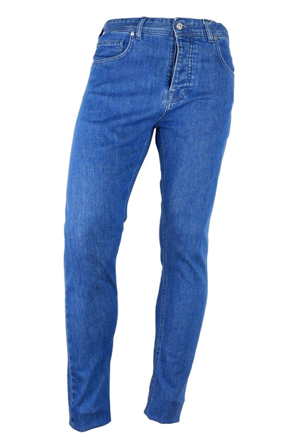 Aquascutum Chic Light Blue Cotton Denim Jeans - PER.FASHION