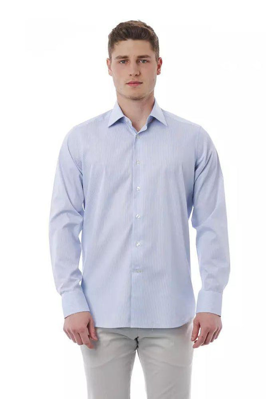 Bagutta Elegant Italian Collar Cotton Shirt - PER.FASHION