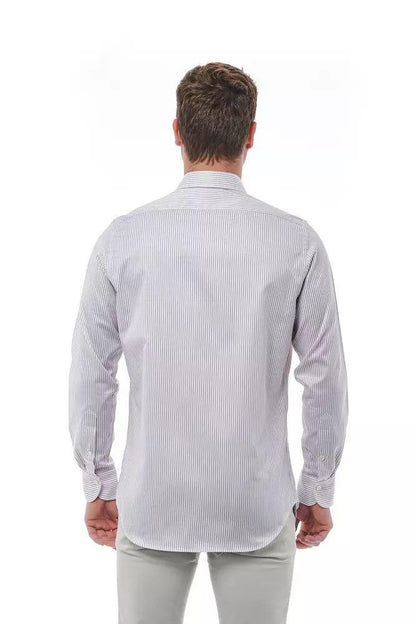 Bagutta Elegant White Italian Collar Shirt - PER.FASHION