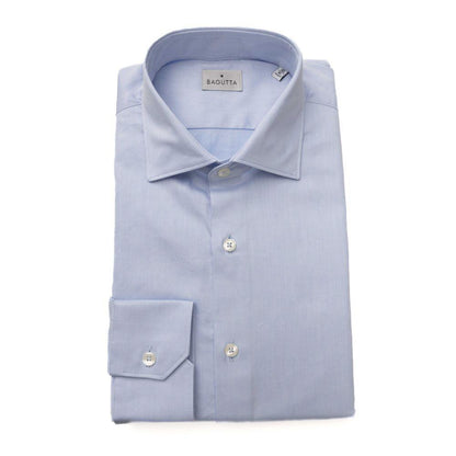 Bagutta Exquisite Light Blue Cotton Shirt - PER.FASHION