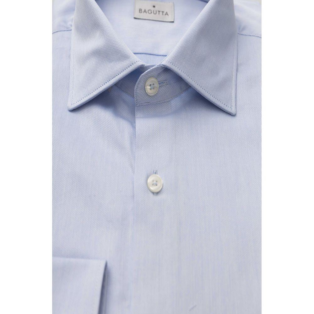 Bagutta Exquisite Light Blue Cotton Shirt - PER.FASHION