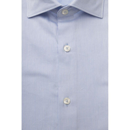 Bagutta Exquisite Light Blue Cotton Shirt - PER.FASHION