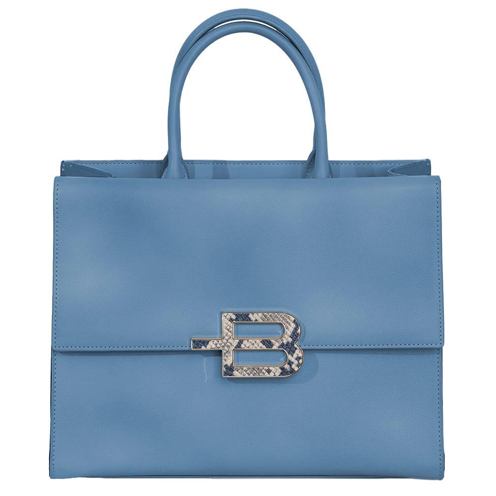 Baldinini Trend Chic Calfskin Handbag with Magnet Detail - PER.FASHION