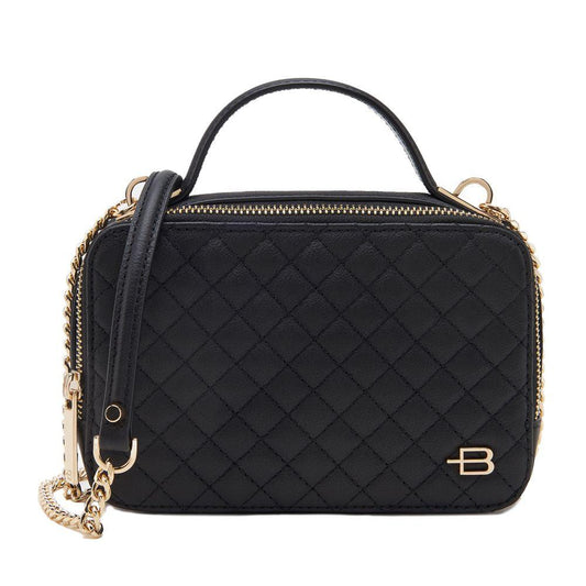 Baldinini Trend Chic Quilted Calfskin Camera Handbag - PER.FASHION