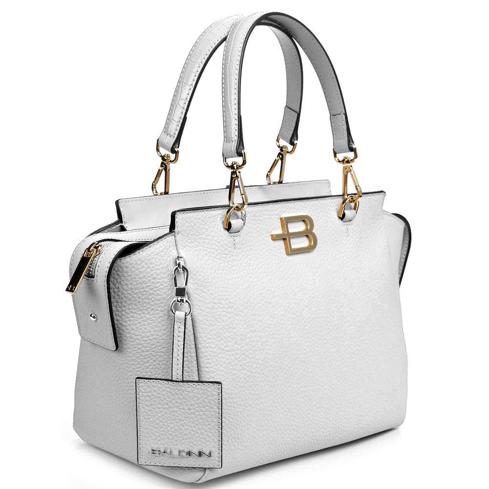 Baldinini Trend Elegant Textured Calfskin Handbag - PER.FASHION