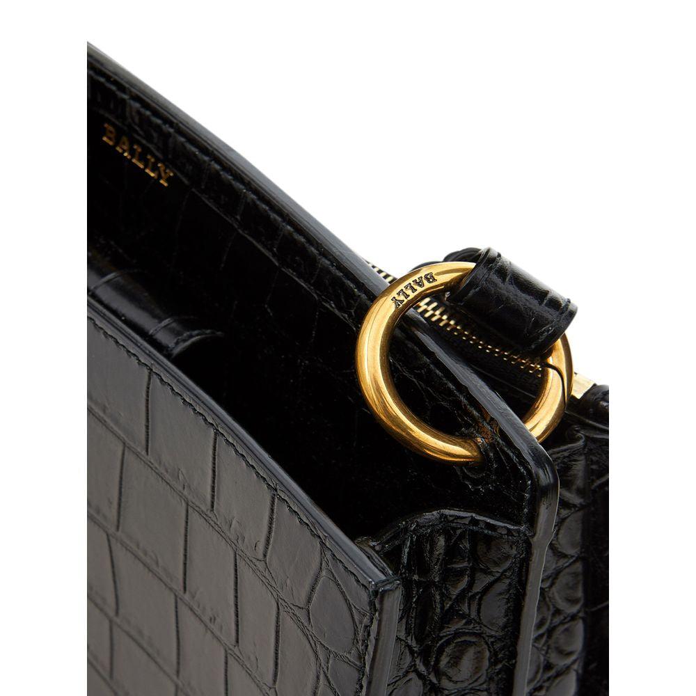 Bally Elegant Black Leather Handbag - PER.FASHION