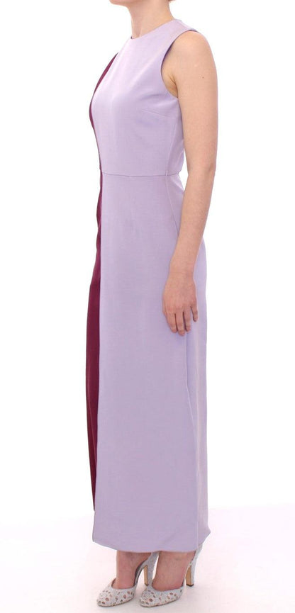 Barbara Casasola Elegant Long Silk Gown in Lavender - PER.FASHION