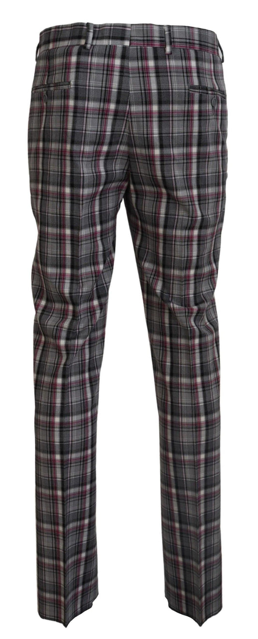 BENCIVENGA Checkered Couture Chino Pants for Men - PER.FASHION