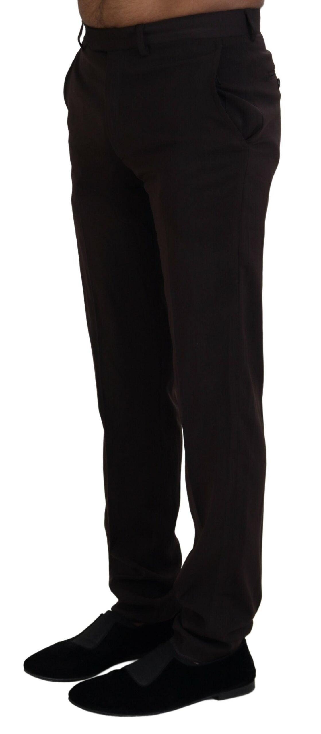 BENCIVENGA Elegant Brown Italian Dress Pants - PER.FASHION