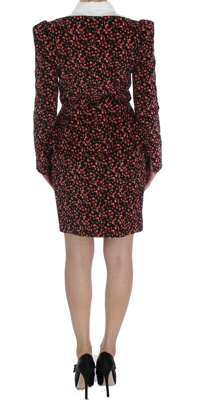 BENCIVENGA Elegant Floral Two-Piece Skirt Suit Set - PER.FASHION
