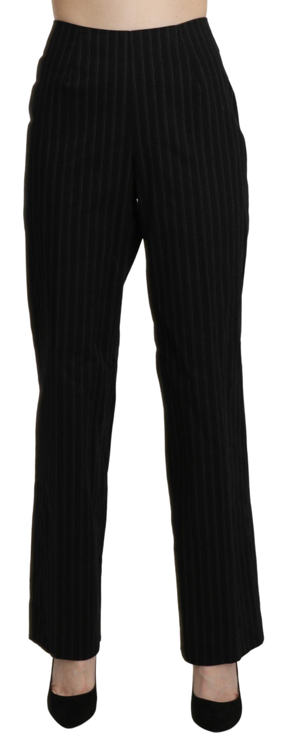 BENCIVENGA Elegant High Waist Black Pants - PER.FASHION