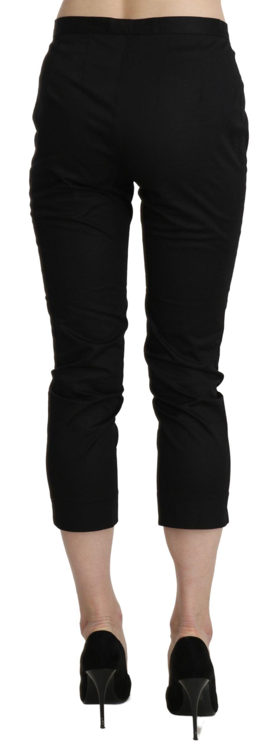 BENCIVENGA Elegant High Waist Skinny Cropped Pants - PER.FASHION