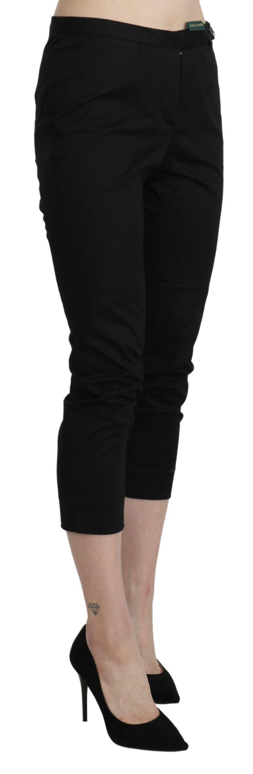 BENCIVENGA Elegant High Waist Skinny Cropped Pants - PER.FASHION