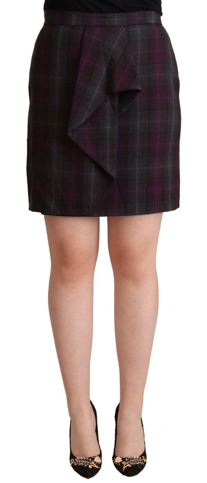 BENCIVENGA Elegant High Waisted Checkered Skirt - PER.FASHION