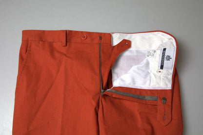 BENCIVENGA Elegant Orange Pure Cotton Pants - PER.FASHION