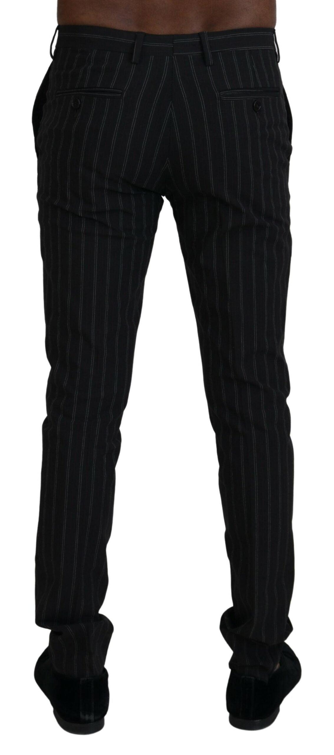 BENCIVENGA Elegant Striped Viscose Dress Pants for Men - PER.FASHION