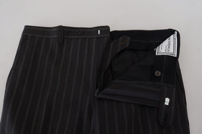 BENCIVENGA Elegant Striped Viscose Dress Pants for Men - PER.FASHION