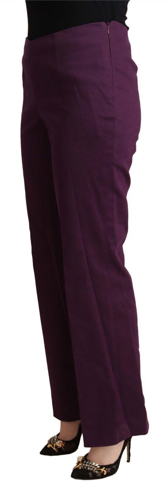 BENCIVENGA Elegant Violet High Waist Tapered Pants - PER.FASHION