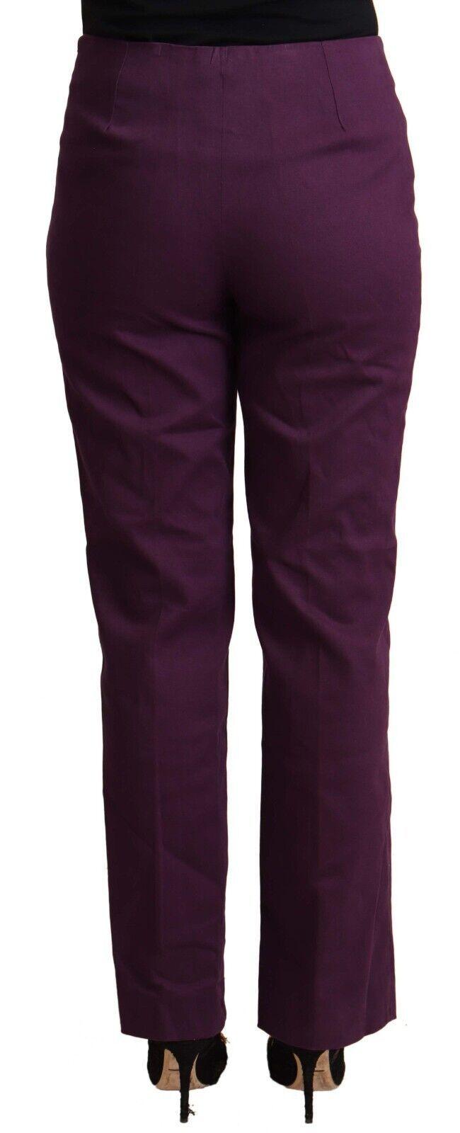 BENCIVENGA Elegant Violet High Waist Tapered Pants - PER.FASHION