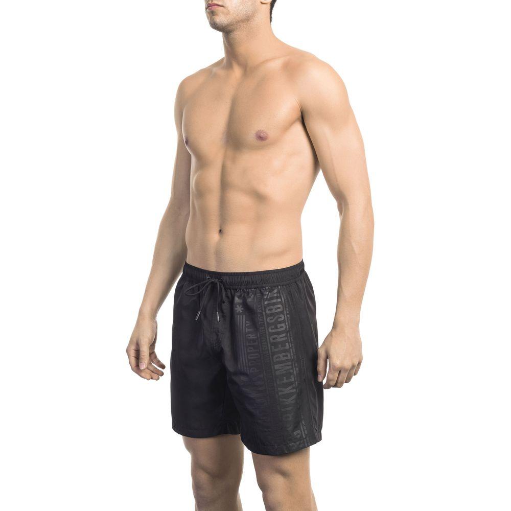 Bikkembergs Chic Side Print Swim Shorts for the Modern Man - PER.FASHION