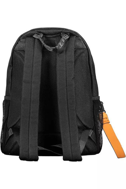 Bikkembergs Elegant Black Nylon Backpack With Logo Detail - PER.FASHION