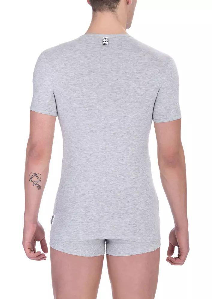 Bikkembergs Elegant Crew Neck Cotton Blend T-Shirt - PER.FASHION