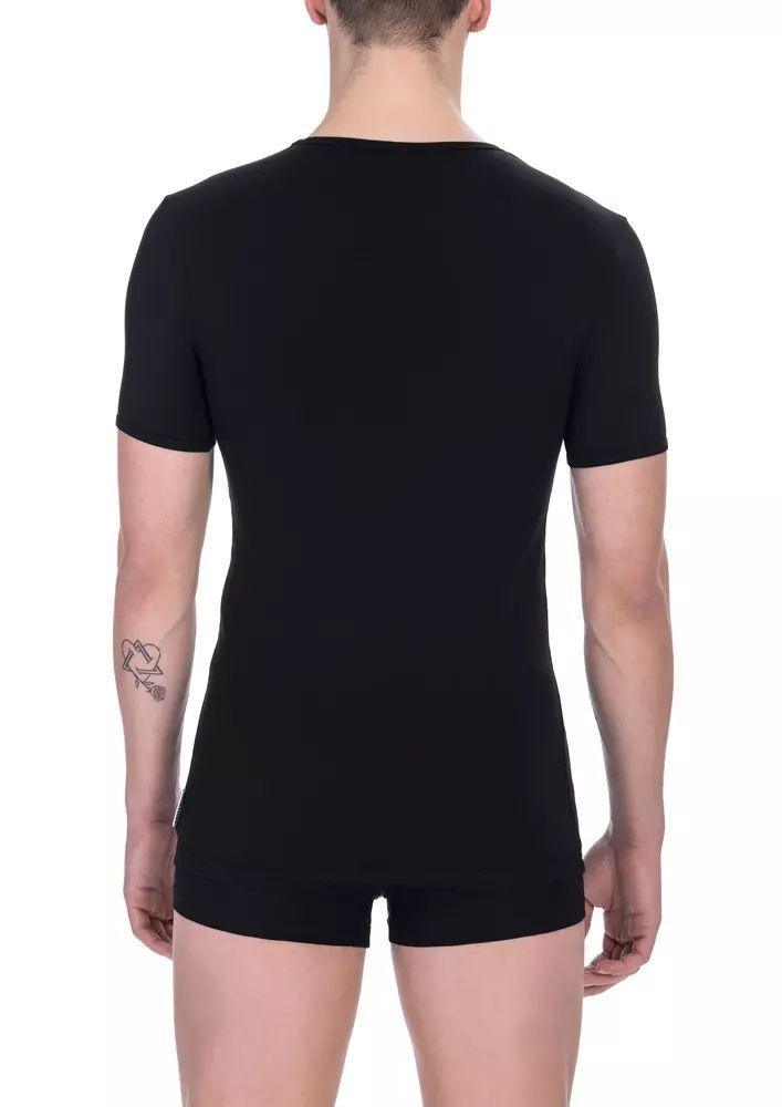 Bikkembergs Elegant Crew Neck T-Shirt in Black - PER.FASHION