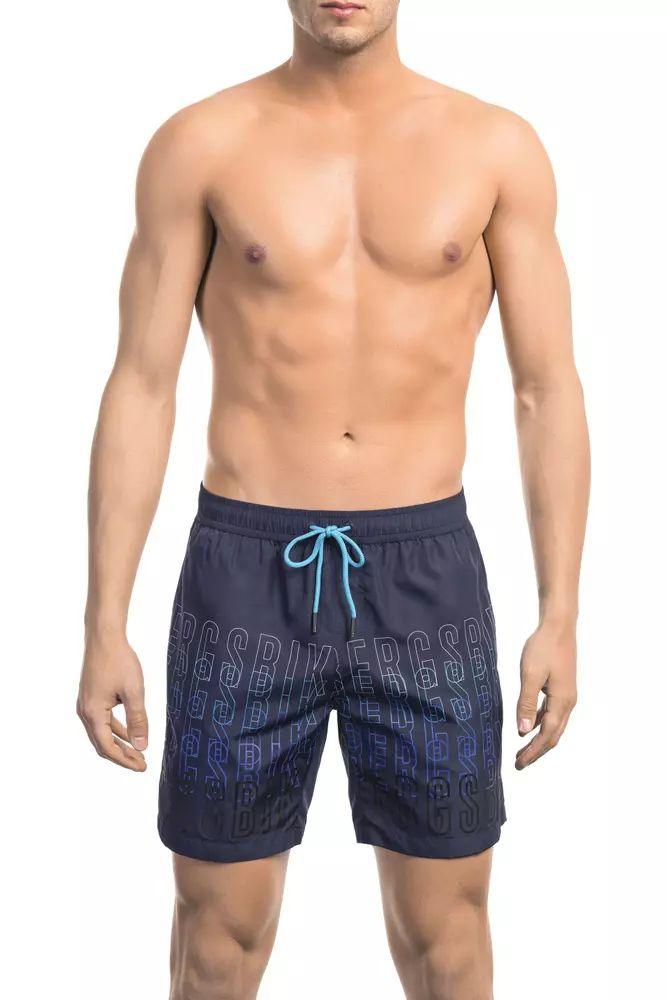 Bikkembergs Elegant Degradé Swim Shorts in Blue - PER.FASHION